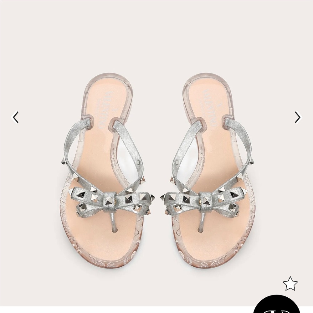 Valentino glitter slippers